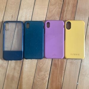Set of 4 iPhone XR cases